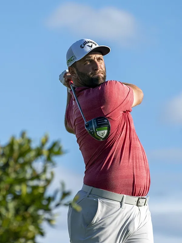 Jon Rahm sports sponsorship ambassador portrait for brand advertising campaigns - World Sports Advertising