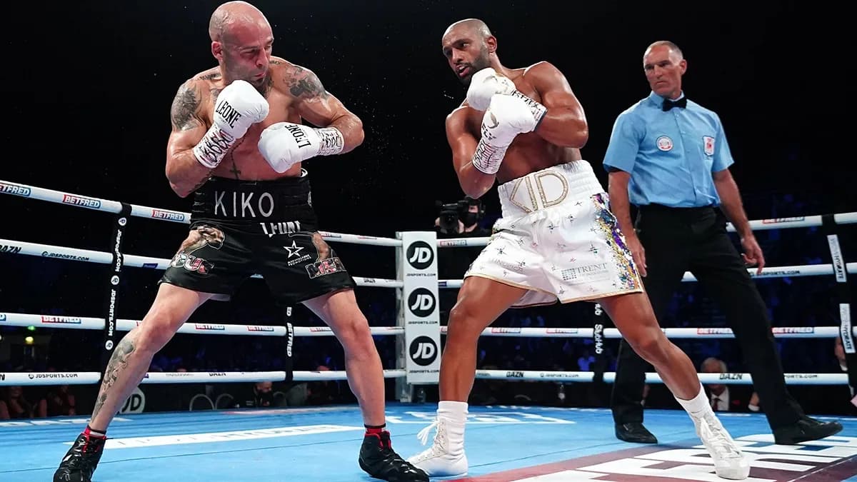 Boxing title fight arena with ring canvas brand advertising and sports sponsorship - World Sports Advertising