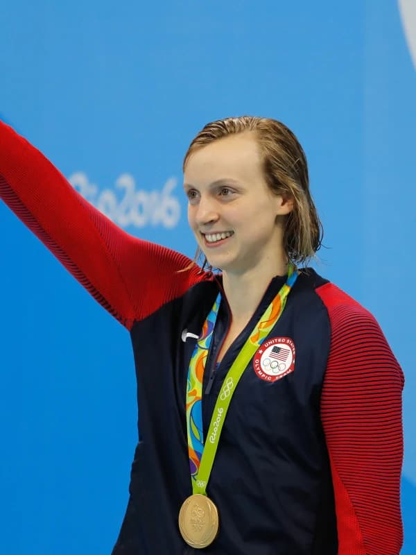 Katie Ledecky sports sponsorship ambassador portrait for brand advertising campaigns - World Sports Advertising