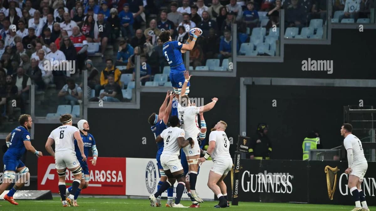Six Nations rugby crowd with national team kit sponsorship and sports advertising - World Sports Advertising