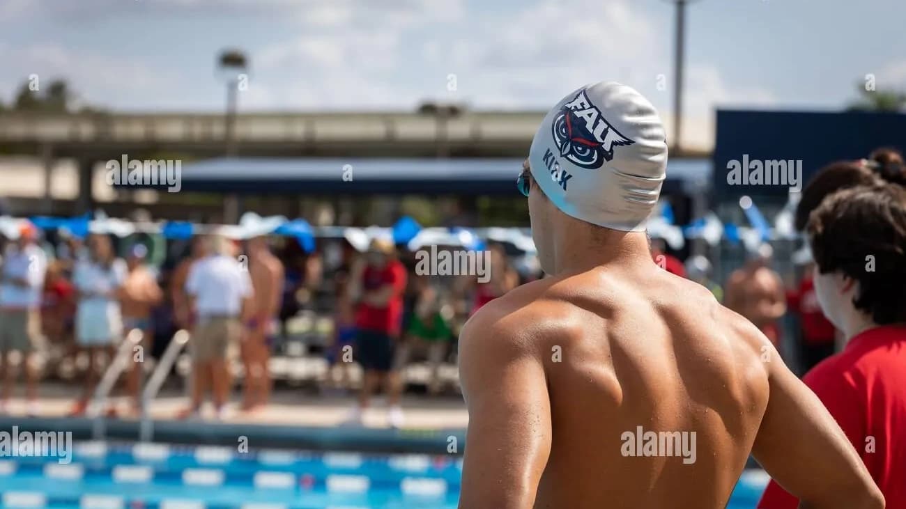 NCAA Swimming and Diving Championships with collegiate sports sponsorship branding - World Sports Advertising