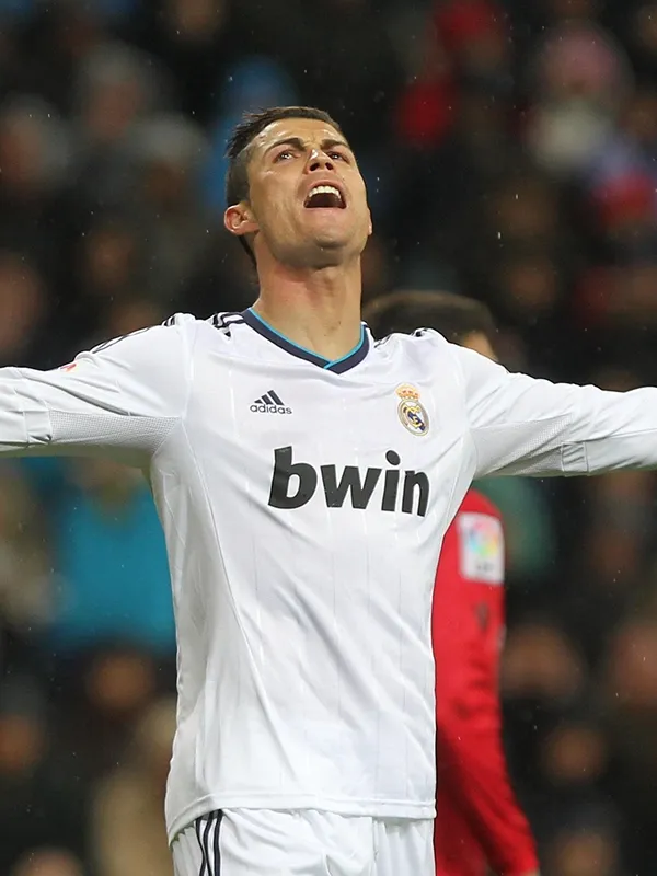 Cristiano Ronaldo in elite football action as a sports brand ambassador for World Sports Advertising