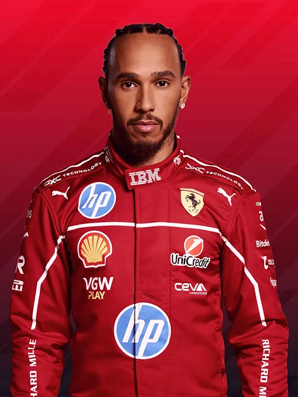 Lewis Hamilton in elite motorsport action as a sports brand ambassador for World Sports Advertising