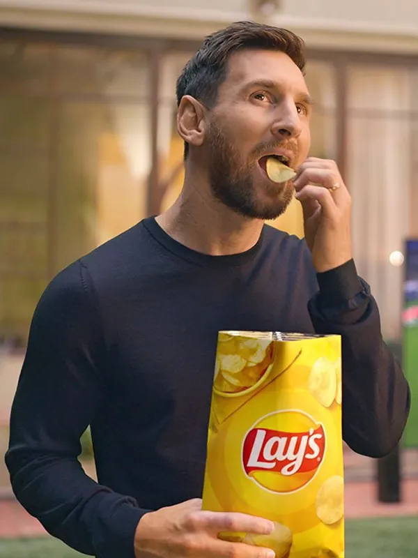 Lionel Messi sports sponsorship ambassador portrait for brand advertising campaigns - World Sports Advertising