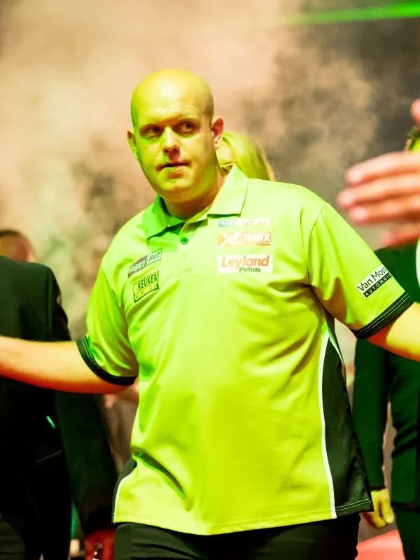 Michael van Gerwen sports sponsorship ambassador portrait for brand advertising campaigns - World Sports Advertising