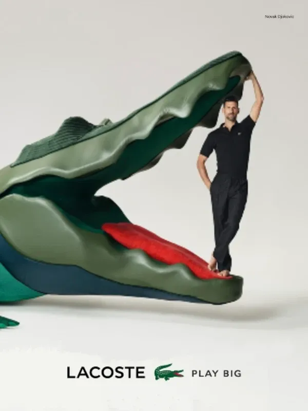 Novak Djokovic sports sponsorship ambassador portrait for brand advertising campaigns - World Sports Advertising