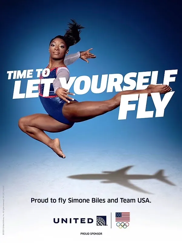 Simone Biles sports sponsorship ambassador portrait for brand advertising campaigns - World Sports Advertising