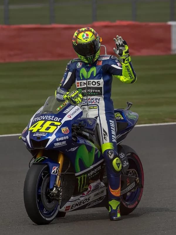 Valentino Rossi sports sponsorship ambassador portrait for brand advertising campaigns - World Sports Advertising