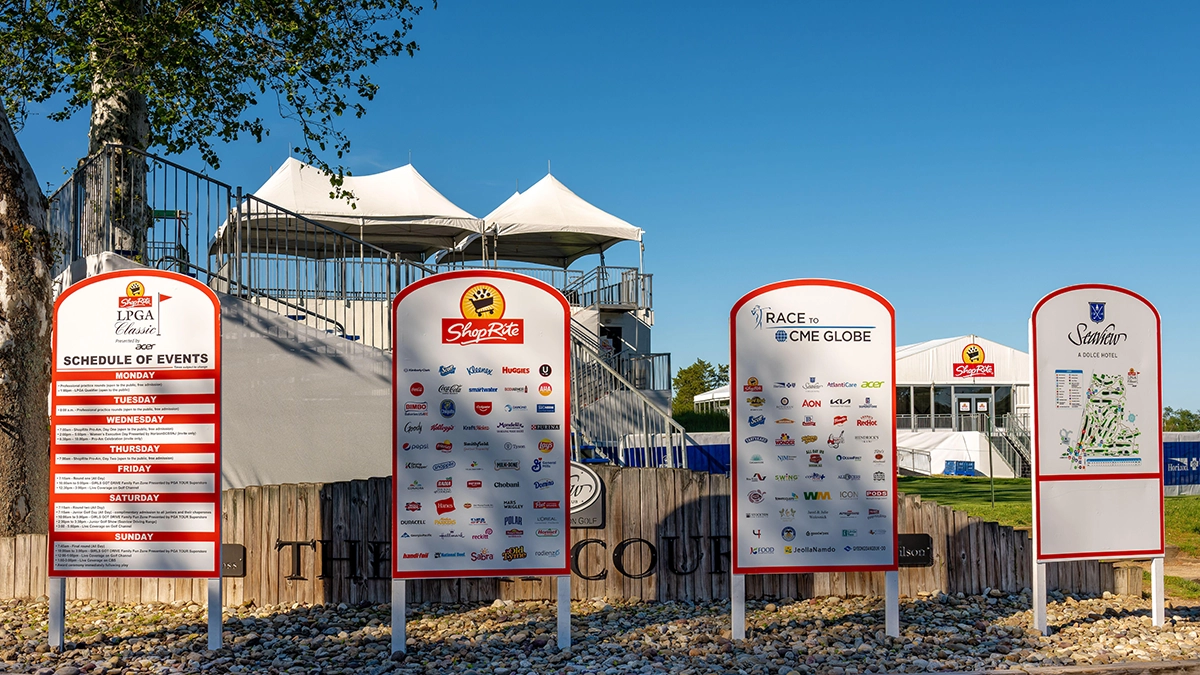 The Open Championship Course & Tee Signage advertising opportunity